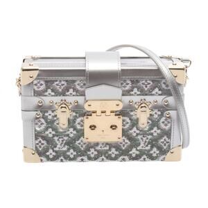 Louis Vuitton Petite Malle Shoulder Bag/Handbag, Leather, Sequins, Women's, S...